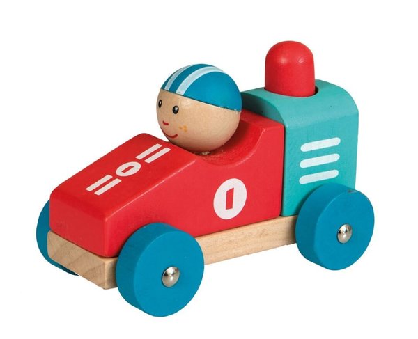Buntes Holz-Spielauto No.1 von Egmont toys